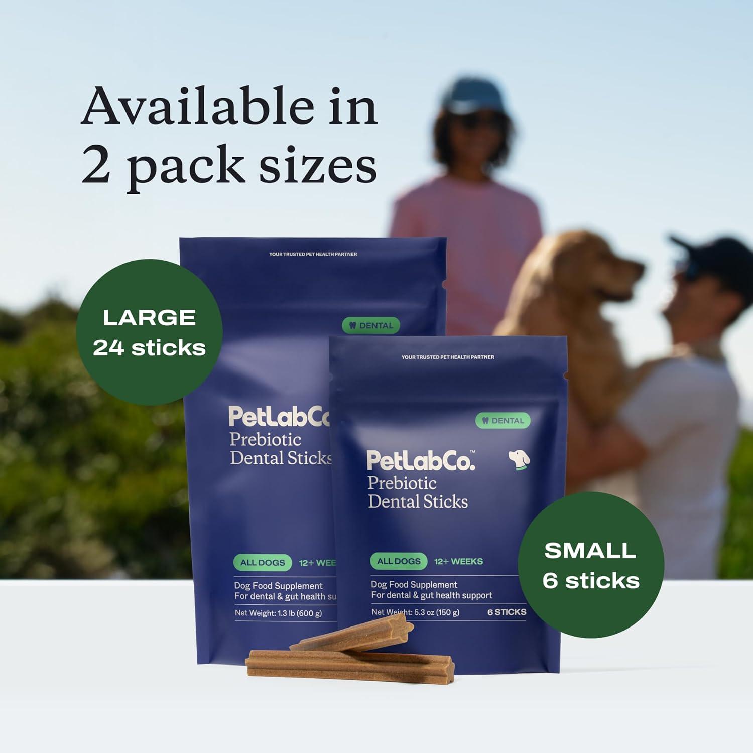 image:imagePetLab Co Dental Sticks Dog Dental Chews Target Plaque amp Tartar BuildUp at The Source Designed to Maintain Your Dogs Oral Health Keep Breath Fresh and Provide Digestive Help 24 SticksPrebiotic