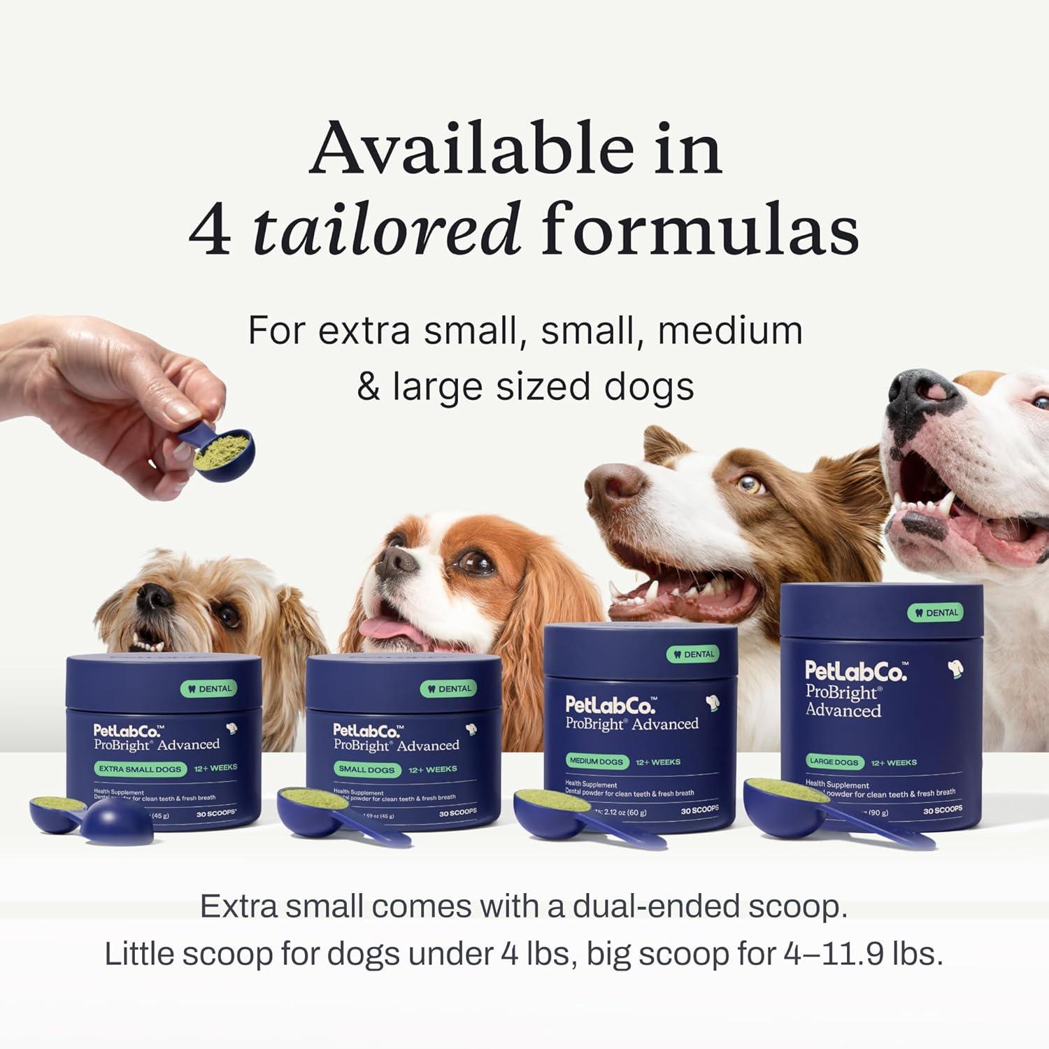image:imagePetLab Co ProBright Advanced Dental Powder Dog Breath Freshener Teeth Cleaning Made Easy Targets Tartar amp Bad Breath Packaging May Vary Formulated for Small DogsExtra Small Dogs