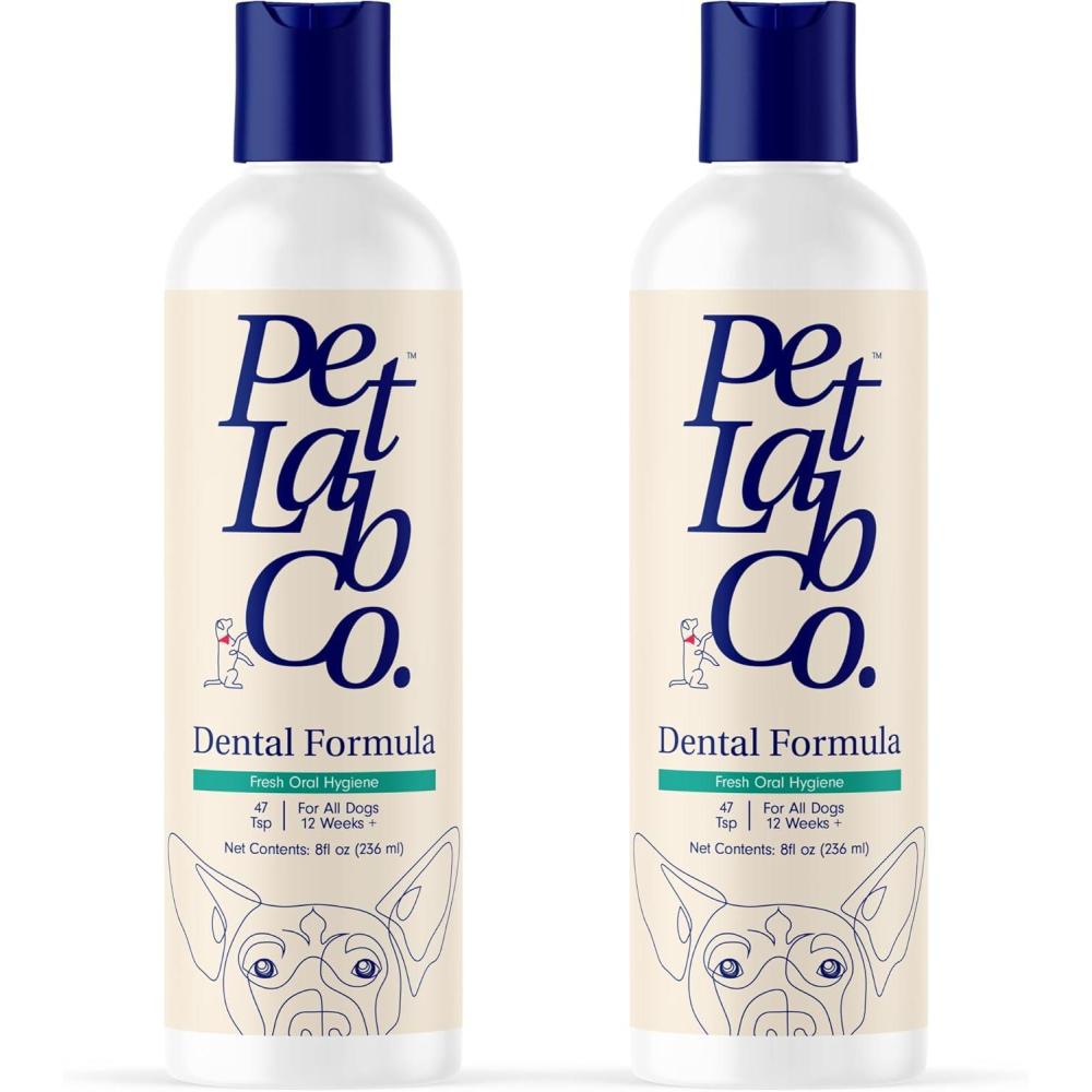 image:imagePetLab Co Cat and Dog Dental Formula Keep Dog Breath Fresh and Teeth Clean Supports Gum Health Water Additive Dental Care Targets Tartar Packaging May Vary16 Fl Oz Pack of 1