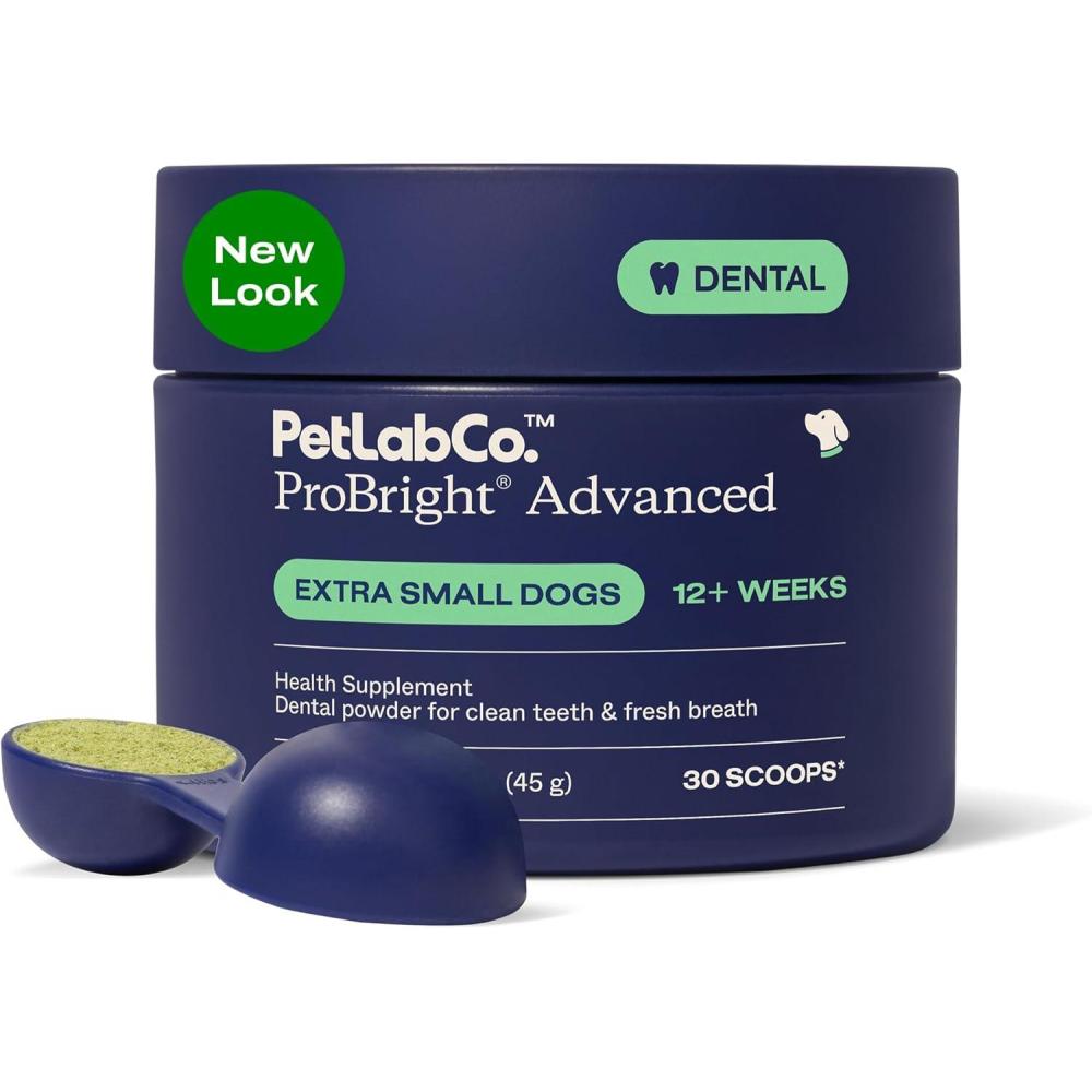 image:imagePetLab Co ProBright Advanced Dental Powder Dog Breath Freshener Teeth Cleaning Made Easy Targets Tartar amp Bad Breath Packaging May Vary Formulated for Small DogsExtra Small Dogs