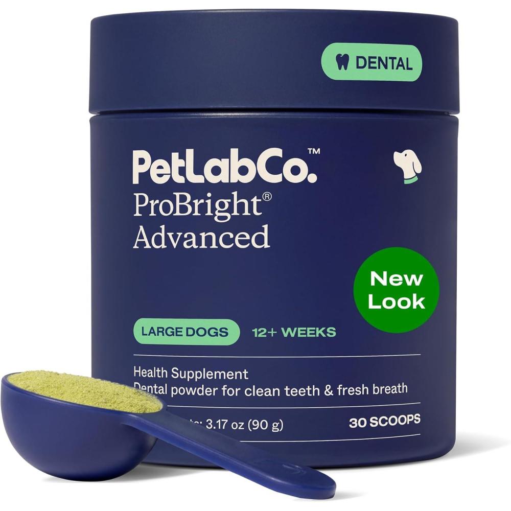 image:imagePetLab Co ProBright Advanced Dental Powder Dog Breath Freshener Teeth Cleaning Made Easy Targets Tartar amp Bad Breath Packaging May Vary Formulated for Small DogsLarge Dogs