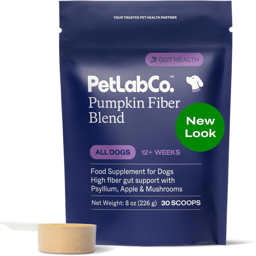 image:imagePetLab Co Pumpkin Fiber for Dogs  Dog Probiotics Powder  High Fiber Supplement with Pumpkin Apple Psyllium amp Mushrooms  Supports Digestion Gut Health amp Regular Bowel Movements  30 Scoops