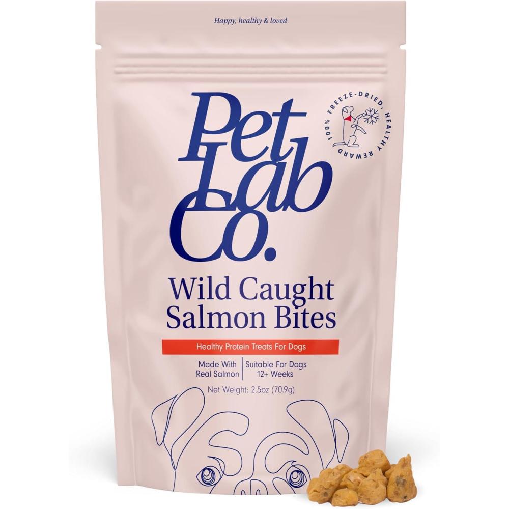 image:imagePetlab Co Wild Caught Salmon FreezeDried Dog Treats Support Overall Skin Health with Healthy Dog Treats Packed with Beneficial Fatty Acids Vitamins amp Minerals Packaging May VaryWild Caught Salmon