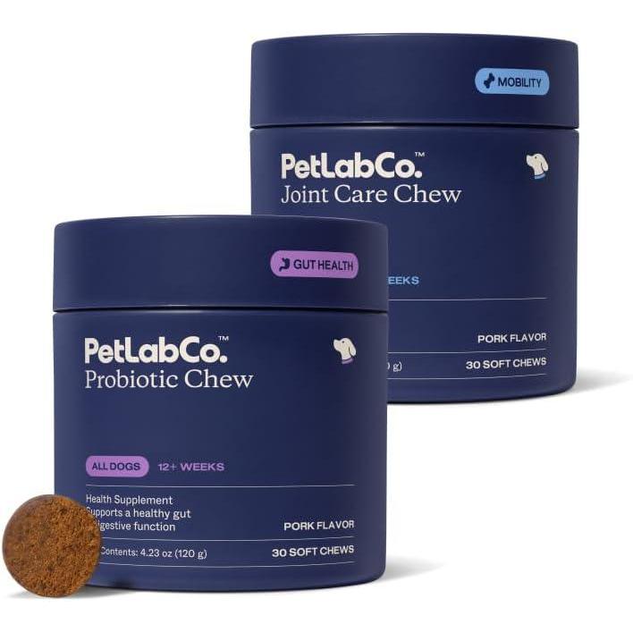 image:imagePetLab Co Mobility amp Gut Health Bundle Dog Probiotic for Gut Health Healthy Yeast Production amp Seasonal Allergies 30 Count amp Joint Supplement for Dogs Supporting Mobility amp Occasional Stiffness