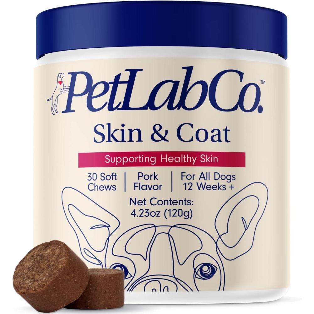 image:imagePetLab Co Skin amp Coat Chew Optimize Scalp and Fur Condition with a Tasty Dog Chew Packed with Beneficial Fatty Acids Vitamins and Apple Cider Vinegar Packaging May Vary