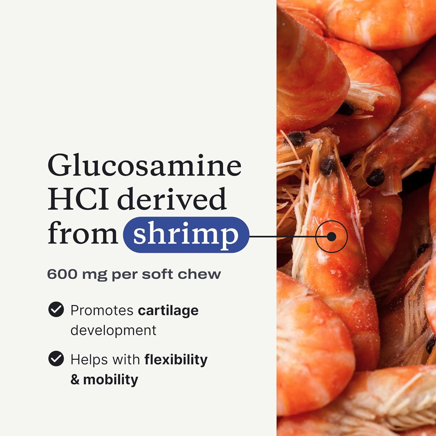 image:imagePetlab Co Joint Care Chews for Dogs High Levels of Glucosamine Green Lipped Mussels Omega 3 and Turmeric Hip and Joint Supplement for Dogs to Actively Support Mobility Packaging May VaryPork