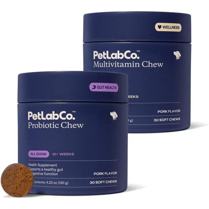 image:imagePetLab Co MultiVitamin amp Dog Probiotic Bundle Chewable Multivitamins for Dogs Support Health amp Dog Probiotics to Support Itchy Skin Occasional Loose Stools and Healthy Yeast Production