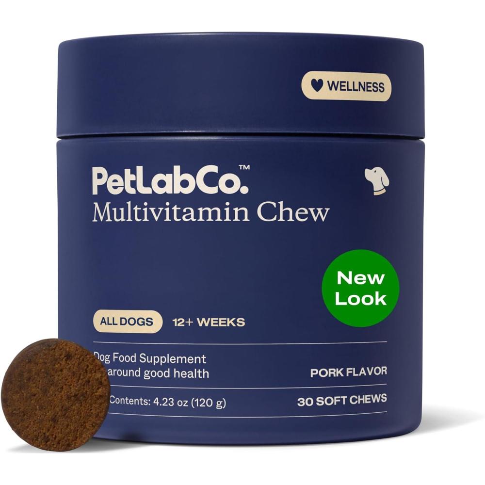 image:imagePetLab Co 22 in 1 Dog Multivitamin Support Dogs Immune Response Skin Coat Joints amp Overall Health Vitamins A E D B12 Minerals Antioxidants Chewable Pork Flavor Packaging May VarySingle Pack