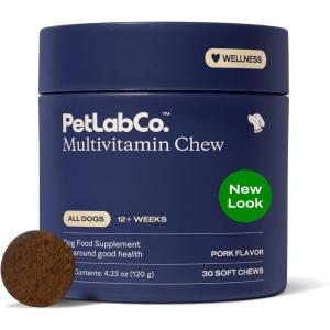 PetLab Co. 22 in 1 Dog Multivitamin – Support Dog’s Immune Response, Skin, Coat, Joints & Overall Health – Vitamins A, E, D, B12, Minerals, Antioxidants – Chewable Pork Flavor – Packaging May Vary(Single Pack)