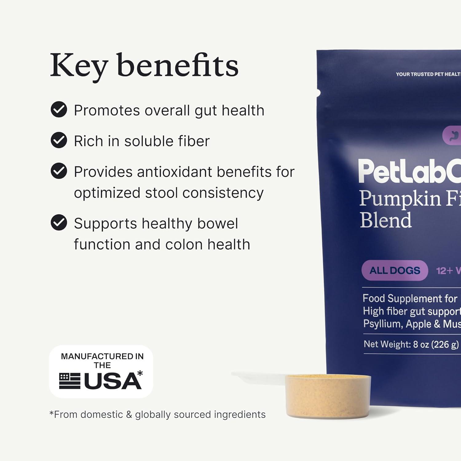 image:imagePetLabCo Gut amp Digest Daily Duo Pumpkin Powder Blend for Easy Digestion amp Firm Stools for SmallMediumLarge Dogs amp SalmonFlavoured Probiotic Chews to Support Gut amp Immune Balance Easy to Use