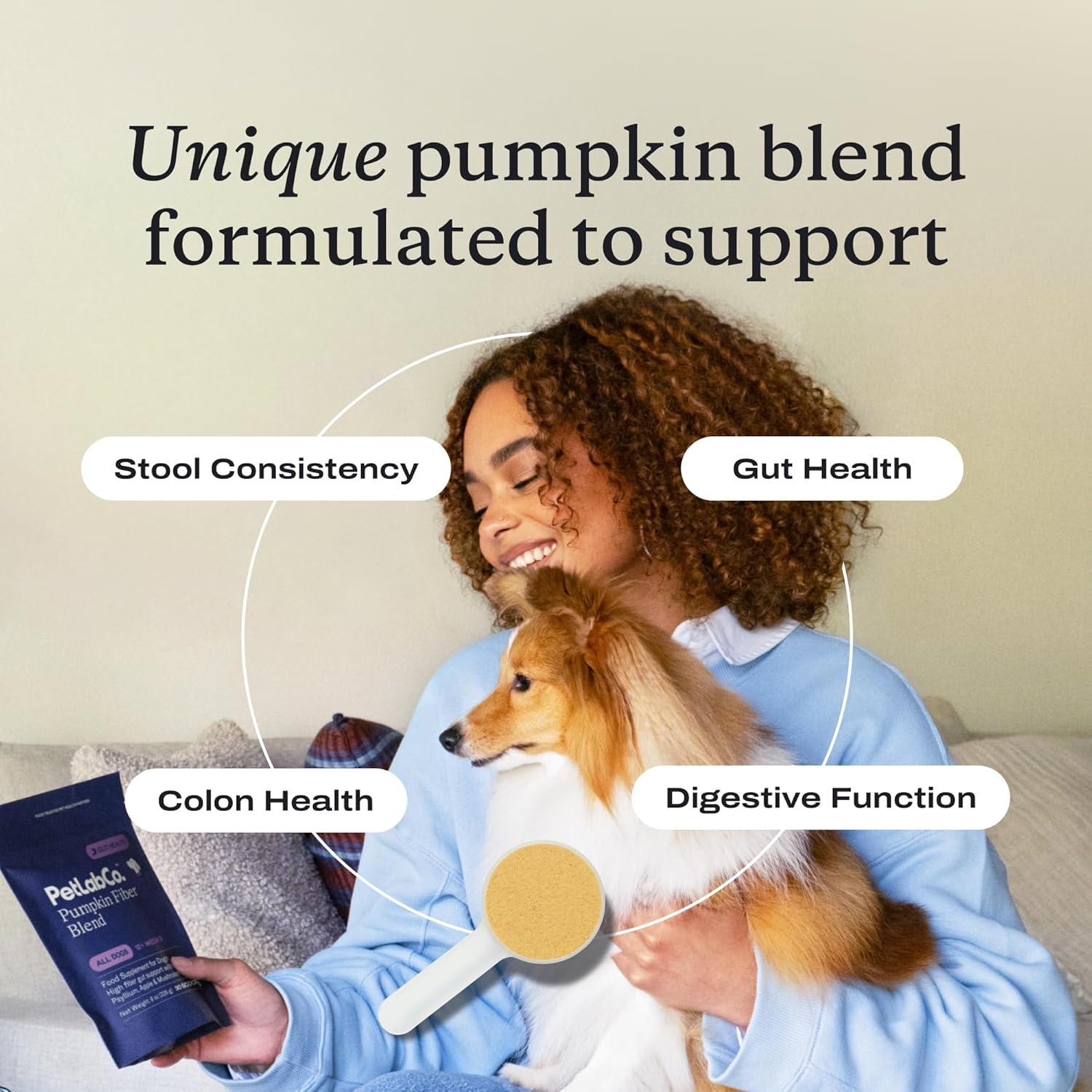 image:imagePetLabCo Gut amp Digest Daily Duo Pumpkin Powder Blend for Easy Digestion amp Firm Stools for SmallMediumLarge Dogs amp SalmonFlavoured Probiotic Chews to Support Gut amp Immune Balance Easy to Use