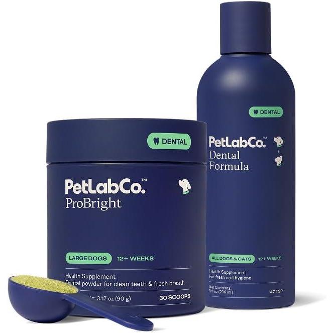 image:imagePetLab Co Fresh Breath Bundle Dental Powder for an Effortless Deep Clean in 1 Scoop for Large Dogs amp Dog Mouthwash to Support Overall Oral Hygiene Easy to Use Innovative Formulas